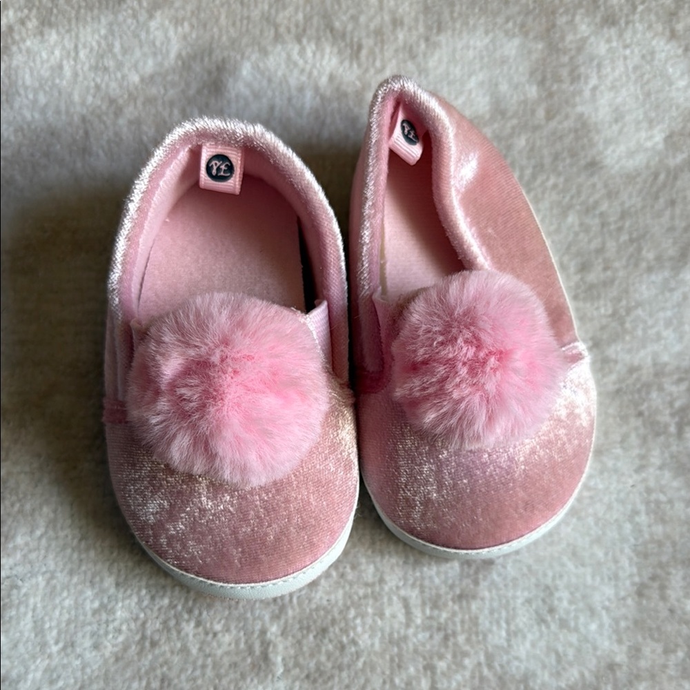 Cozy Pink Fleece Indoor Slippers